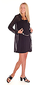 Slip Dress with Sheer Top