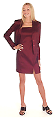 Techno Stretch Dress with Jacket